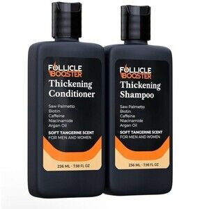 NIB Follicle Booster Hair Thickening Shampoo & Conditioner Set for Loss Growth